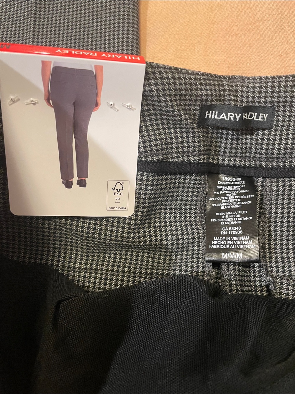 NWT Hilary Radley Women Mid-Rise Stretch Pull-On Ankle Pant - Picture 4 of 5